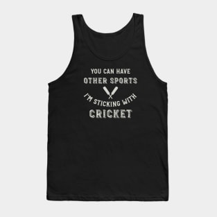 Cricket Saying for Cricket Player Tank Top